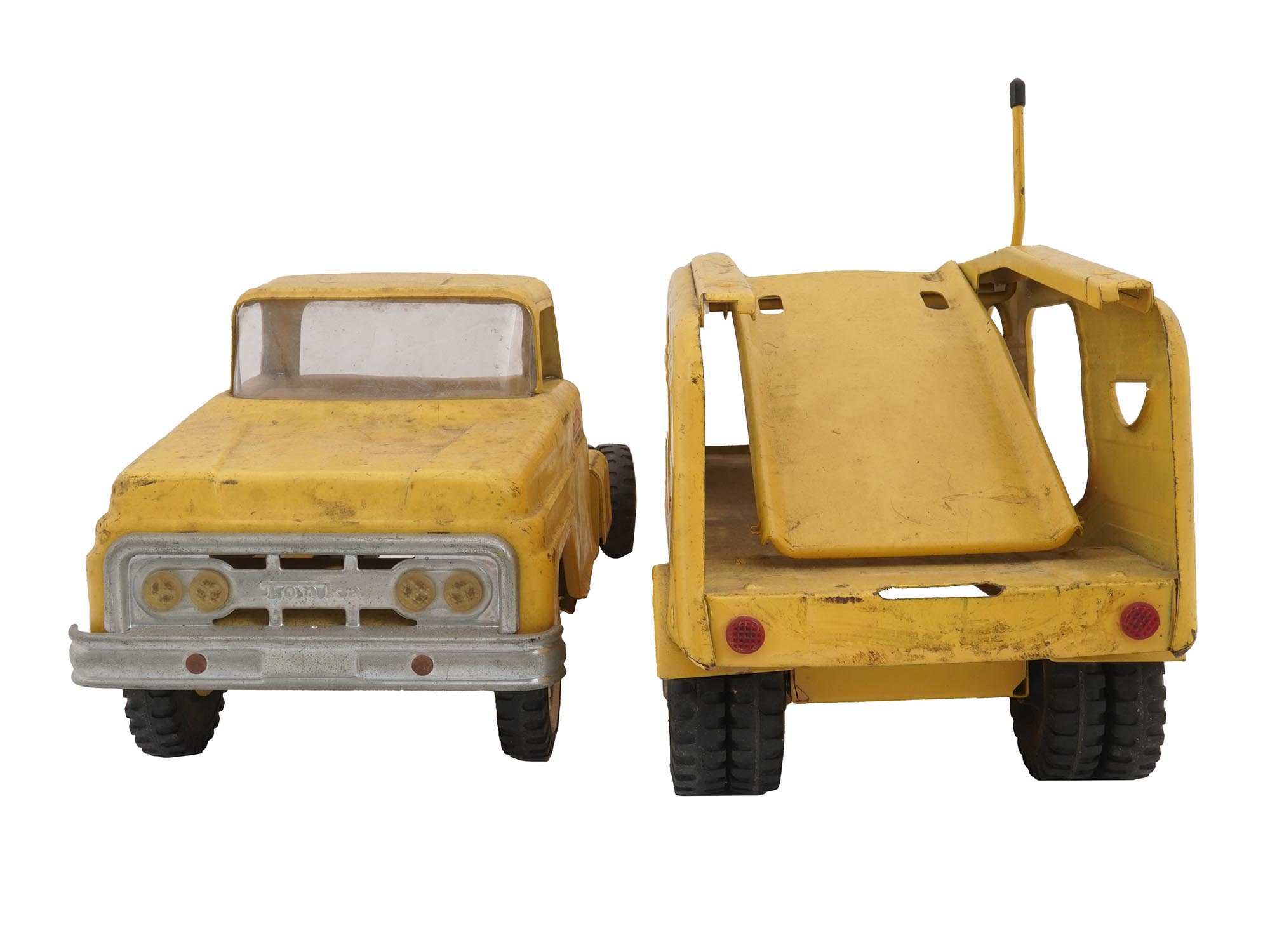 CAST TOY CARS TONKA TRUCK AND STRUCTO BULLDOZER PIC-3